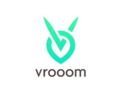 Vrooom: Driveless car Logo brand branding colombia dailylogochallenge design harris robert illustrator logo logodesign logos logotipo logotype