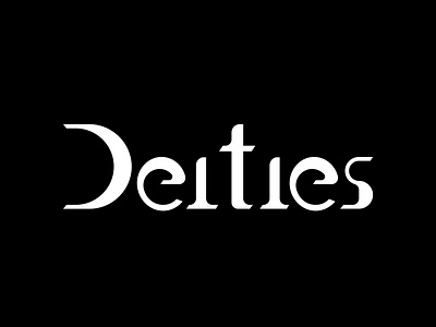 Deities: Fashion Brand Wordmark brand branding dailylogochallenge design fashion harris robert illustrator logo logotipo logotype type typefaces