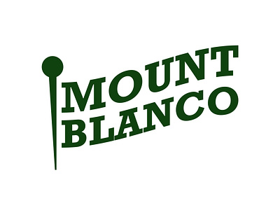 Mount Blanco: Ski mountain logo brand branding dailylogochallenge design harris robert illustrator logo logotipo logotype typography