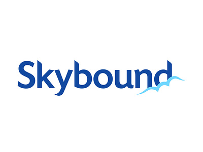 Skybound: Airline logo brand branding colombia dailylogochallenge design harris robert illustrator logo logotipo