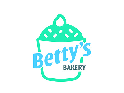 Betty s Bakery: Cupcake brand branding colombia dailylogochallenge design harris robert illustrator logo logotipo logotype