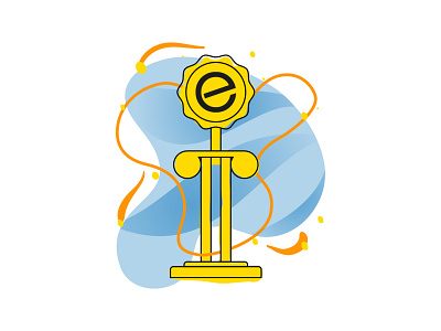 Trophy Illustration app design education icon illustration illustrator learning ui vector web webdesign website