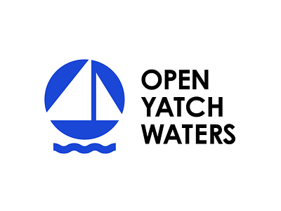 Open Yatch Waters: Boat Logo brand branding colombia dailylogochallenge design harris robert illustrator logo logotipo logotype