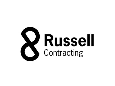 Russell contracting: Construction Company brand branding colombia dailylogochallenge design harris robert illustrator logo logotipo logotype