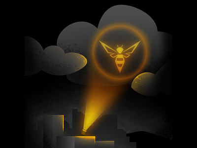 Ask for Help batman city cloud colombia company concept illustration illustrator photoshop startup texture yellow