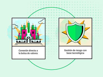 Fractall: Fintech Landing Illustration branding bullets colombia design finance fintech illustration illustrator webdesign website
