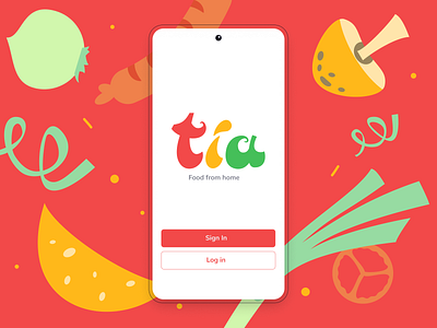 Tía App: Food Delivery app colombia delivery design food illustration illustrator logo