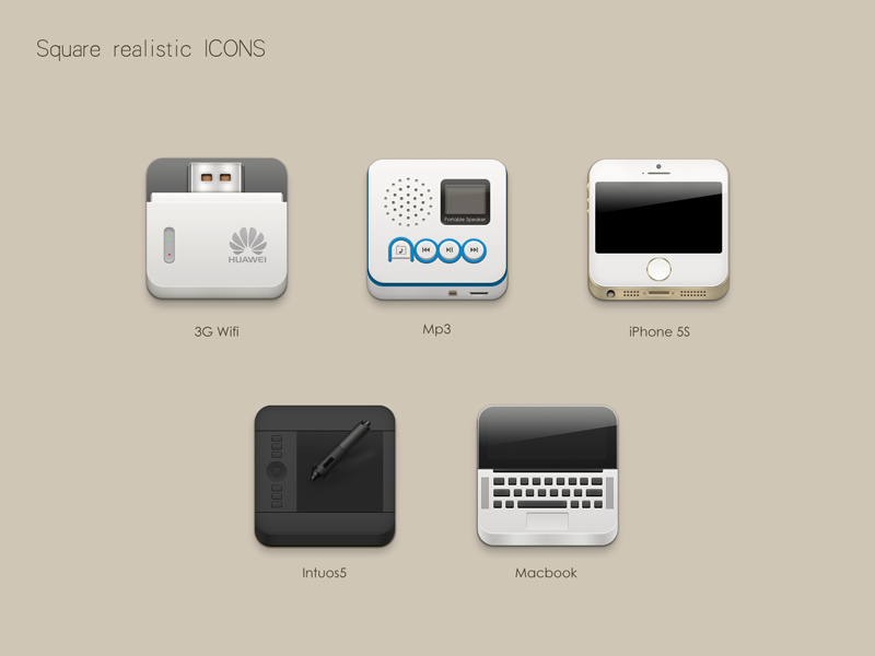 some icons by Tia Tian on Dribbble