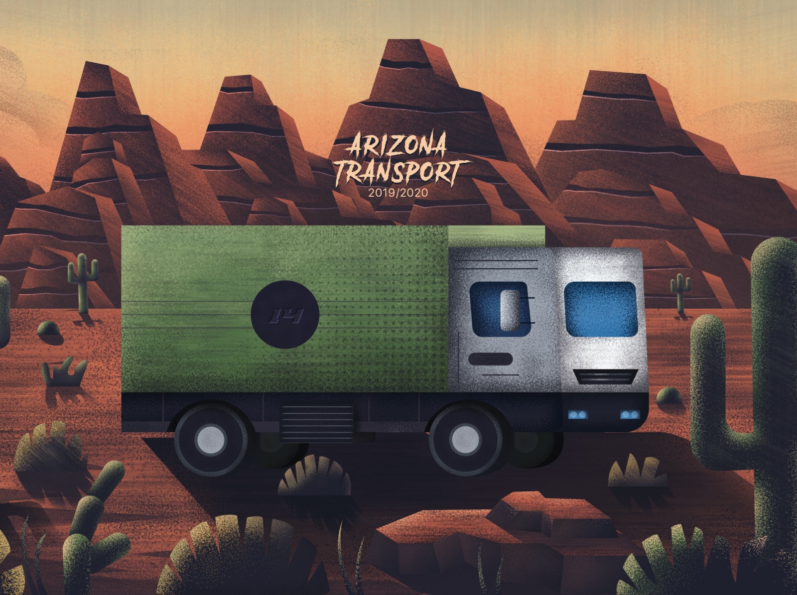 Arizona Transport adobe art artist creative design designer digital illustration digital painting drawingart graphics illustration illustrator illustrator cc ilustrator ipadpro painted photoshop poland