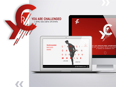 Webdesign You are Challenged agencenomade branding challenge design identity branding logo mockup sport ui uidesign webdesign