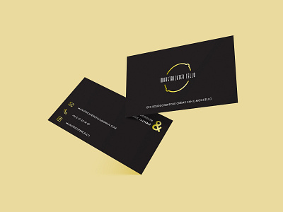 Business Card Maastrichter Cello black branding business card gold graphic design illustrator logo logo design