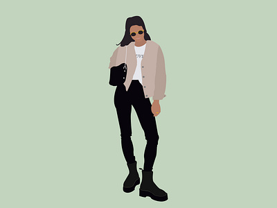 // Fashion illustration design fashion illustration illustrator model vector