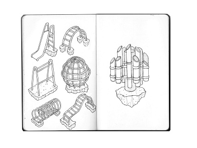 Sketchbook_16 architecture artwork design illustration ink moleskine playground sketch sketchbook urban