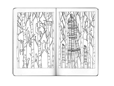 Sketchbook_20 architecture artwork design illustration ink moleskine nature nuclear sketch sketchbook