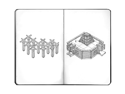 Sketchbook_27 architecture artwork design illustration ink moleskine redbrick sketch sketchbook soviet vavova