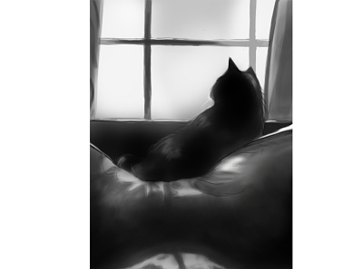Curious kitten. animal artwork illustraion illustration art illustrator