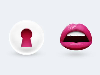 Sexy icons icon mouth pink sexy white
