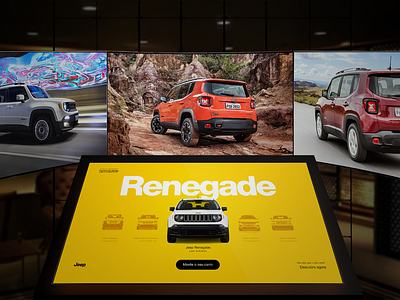 Jeep instore cars instore tv