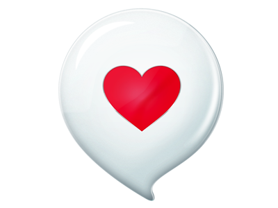 Logo branding design heart logo
