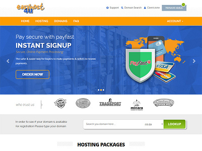 Easyhost4u corporate domains technology web hosting provider