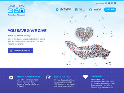 GB360 charity clean fund raising non profit web design