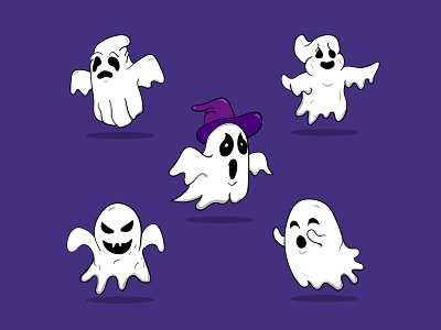 Cute ghost Halloween branding cute design gosht graphic design halloween halloween design halloween party icon illustration mascot character mascot design night symbol design vector