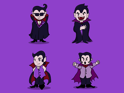 Mascot dracula for halloween day