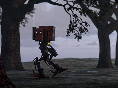 Lost Bot 3d cinema4d concept design environment redshift render robot story