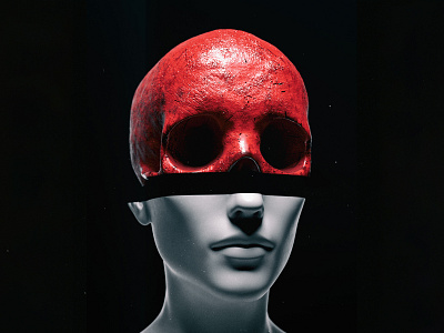Red Skull 3d art artist cinema4d concept design photoshop promotional redshift render
