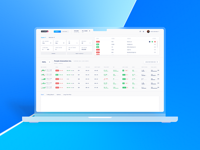 Trading Dashboard design ui ux web