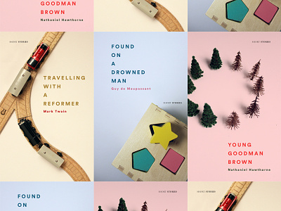 Book Covers for Short Stories — Conservative book covers cover design illustration miniature photography primary colors short story