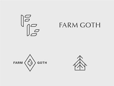 Farm Goth Marks branding environmentalism icon identity logo logomark nature permaculture