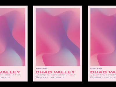 Chad Valley abstract design flyer music poster poster design typography
