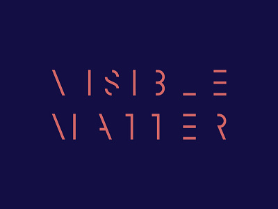 Visible Matter design logo mark typography