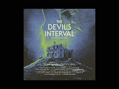 The Devil's Interval album art album cover collage design devil film halloween horror mixtape music playlist typography