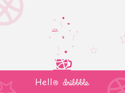 Dribbble Debut brewing debut first ideas shot