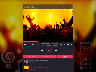 Embeddable Music Player embeddable music player responsive ui ux visual web