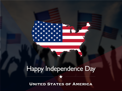 HAPPY INDEPENDENCE DAY USA card design flag graphic greeting usa visual