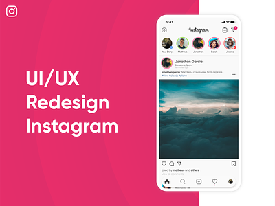 Instagram UI/UX Redesigned app application instagram mobile redesign ui ui design uiux user experience user inteface userinterface ux