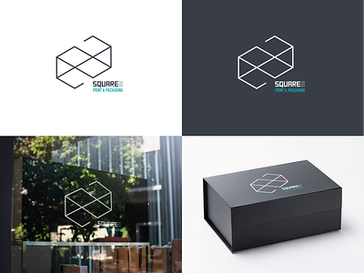 SQUARE2 Logo Design boxes brand branding design graphic design logo logo design mockup package design packaging print design square