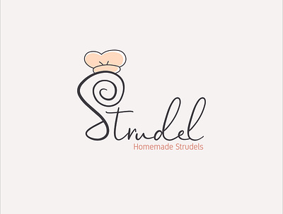 Strudel Logo baker bakery logo brand brand design cake food graphic design homemade logo logo design