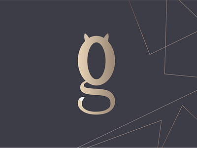 Golden Cat brand branding design cat golden graphic design illustration letter g logo logo design