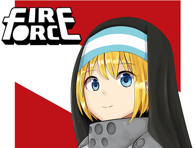 Fire force Iris fanart anime fanart illustration