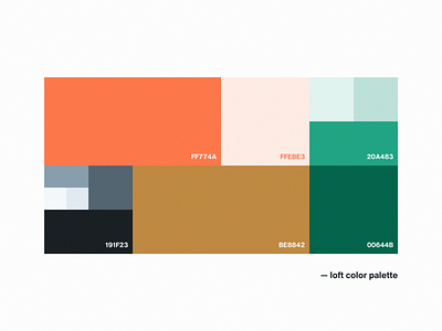 Loft color palette