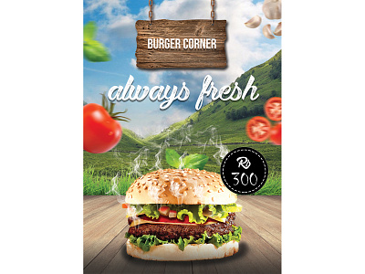 Burger Flyer Design animation design