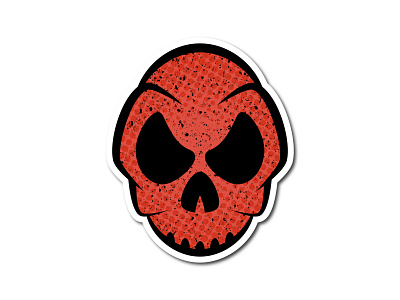 Skull characterdesign flatdesign skull sticker stickerdesign vector