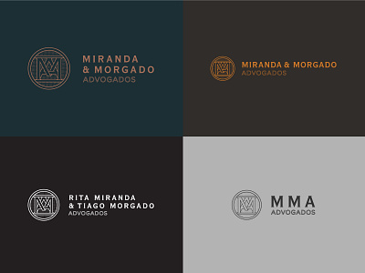 MMA Advogados branding classy design graphicdesign law lawyer logo