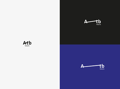 Atb Tours branding design graphicdesign ligature logo minimal tours typography vector