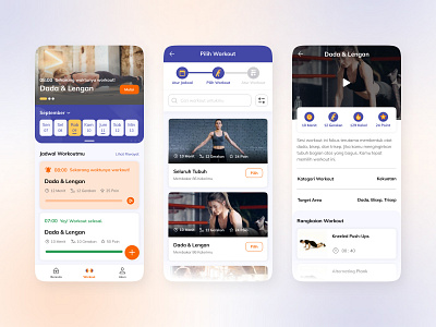 Fit Poin - Workout App app design mobile app sport ui ux workout