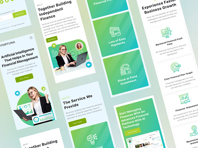 Fortuna - AI Financial Management Responsive Landing Page